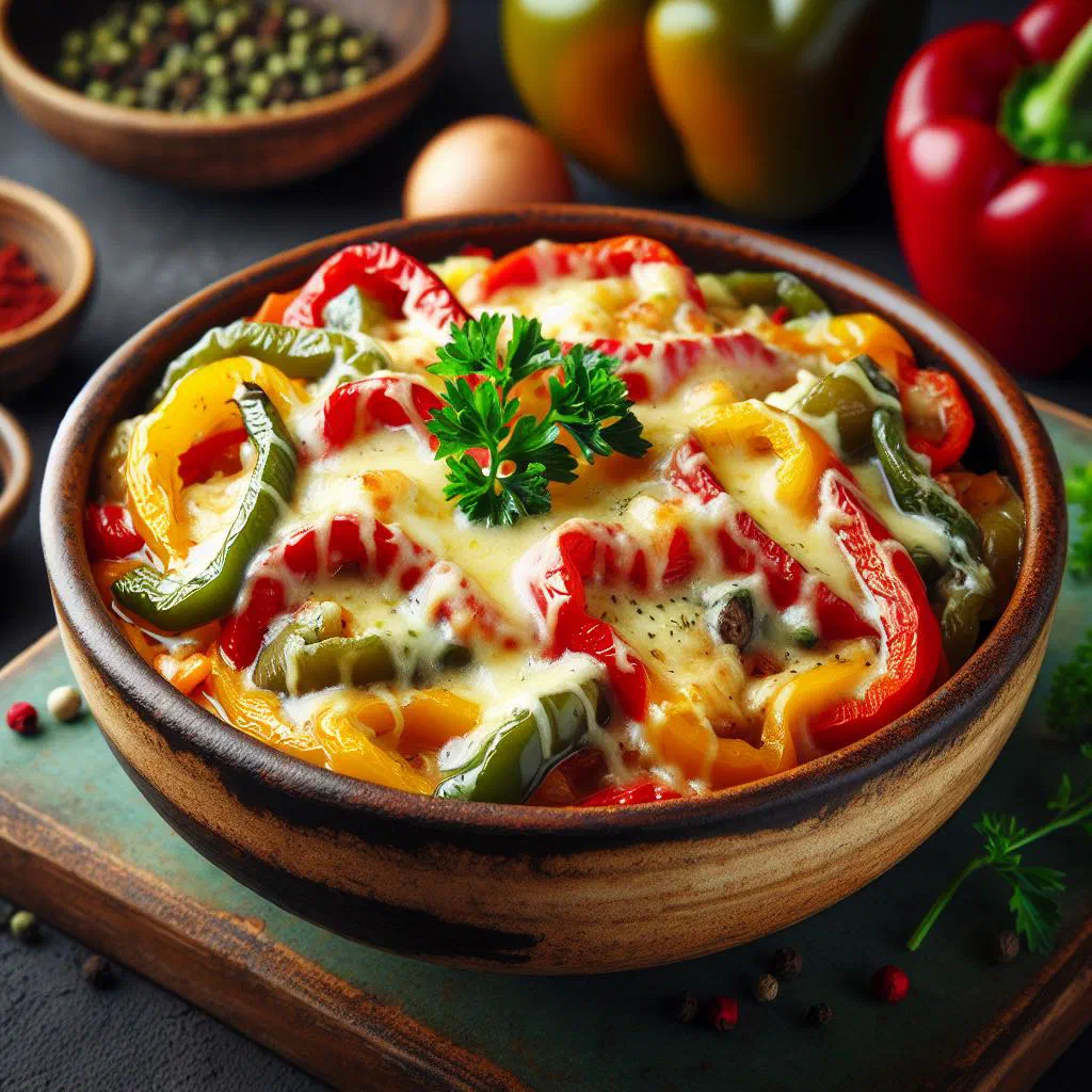 Fërgesë me Mëlçi with sautéed liver, peppers and tomatoes garnished with parsley