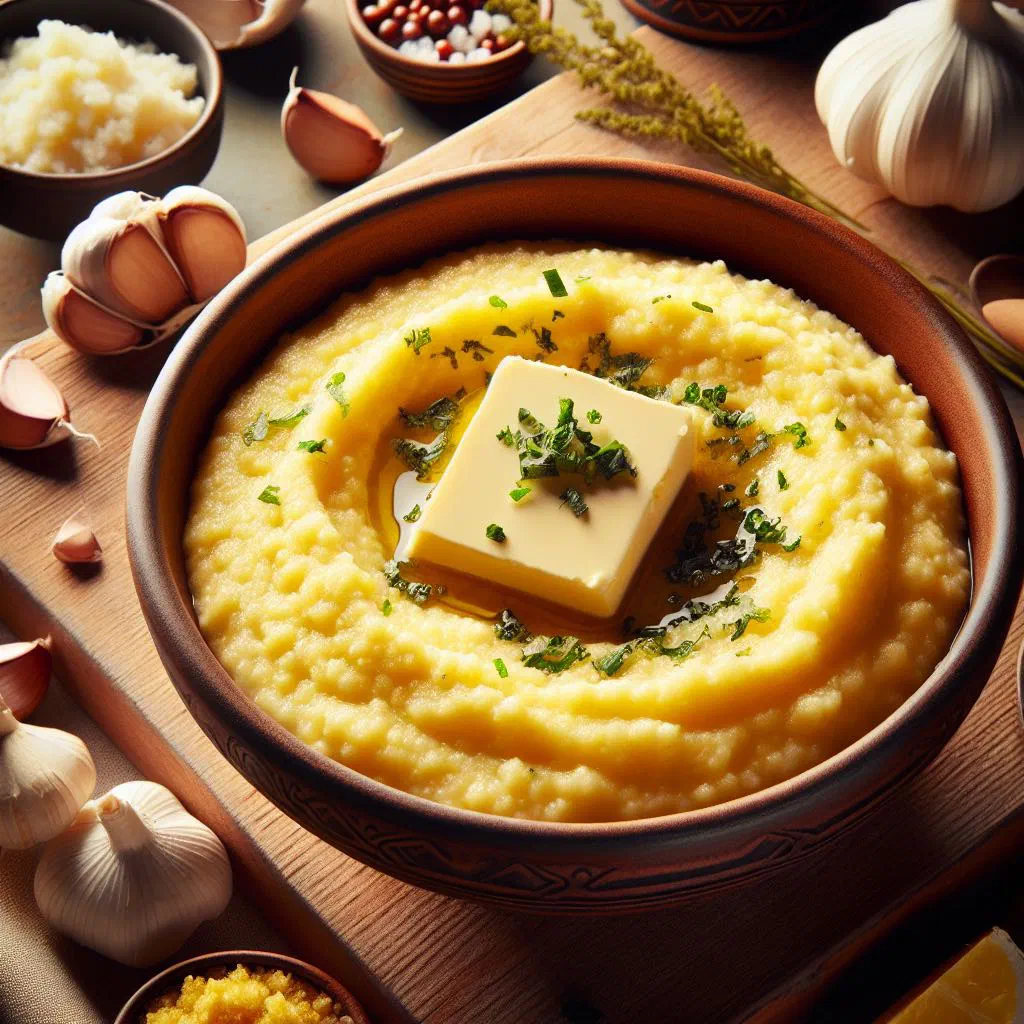 Creamy Albanian garlic sauce in a bowl with fresh bread