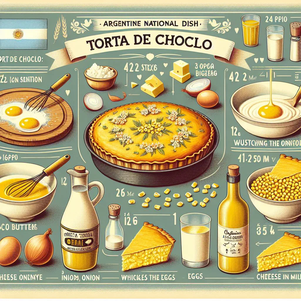 Golden baked torta de choclo with a crisp sweetcorn and cheese filling