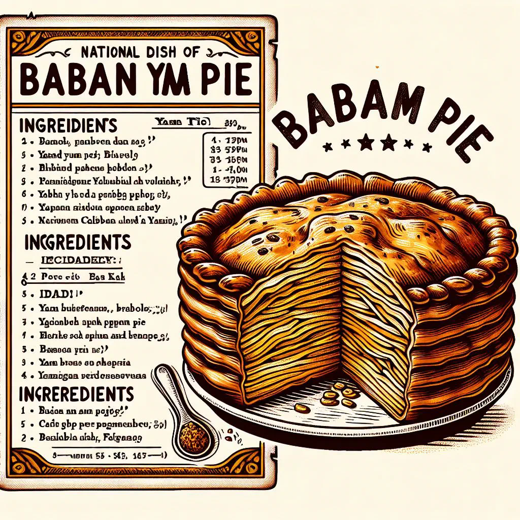 Golden-baked Bajan yam pie with a crisp pastry crust