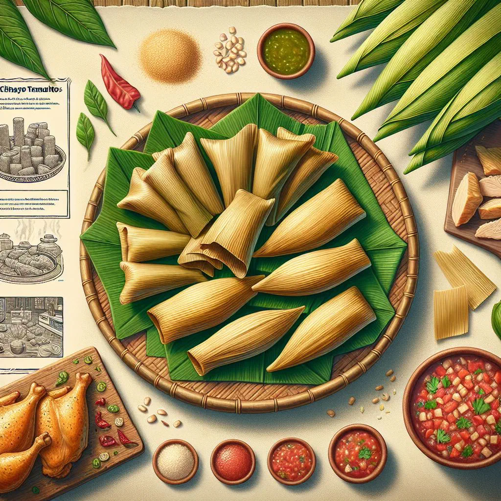 Golden pan-fried chaya tamalitos on a wooden board