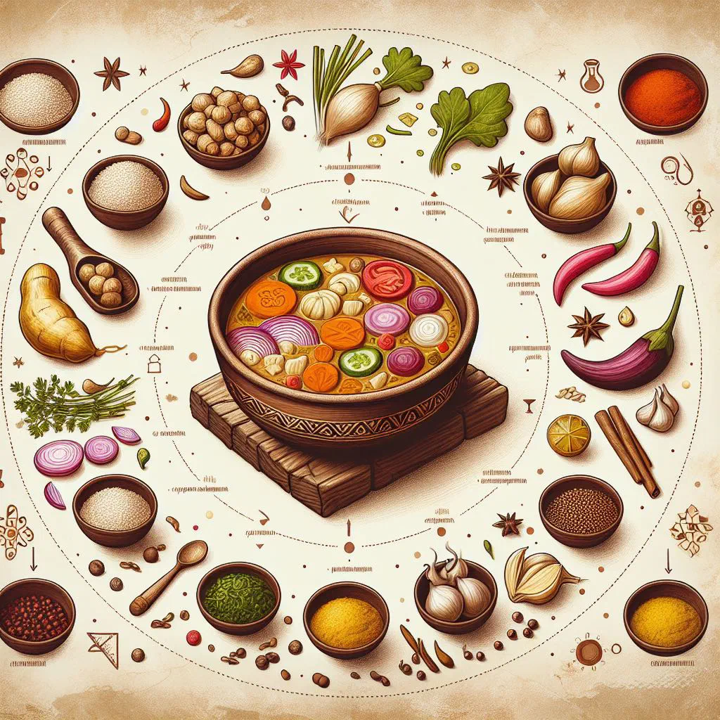 Portions of monyo cornmeal served with a rich aromatic sauce