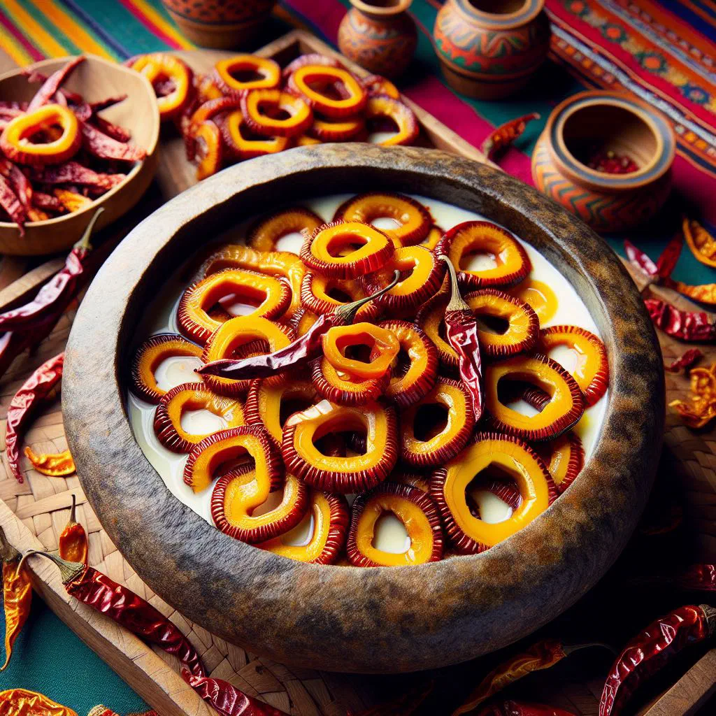 Creamy Bhutanese cheese and green chilli stew served hot in a bowl