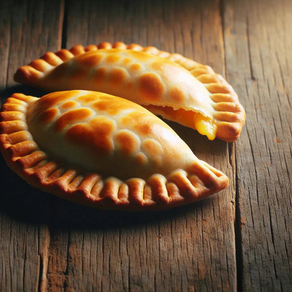 Golden fried cheese empanadas with melting cheese filling