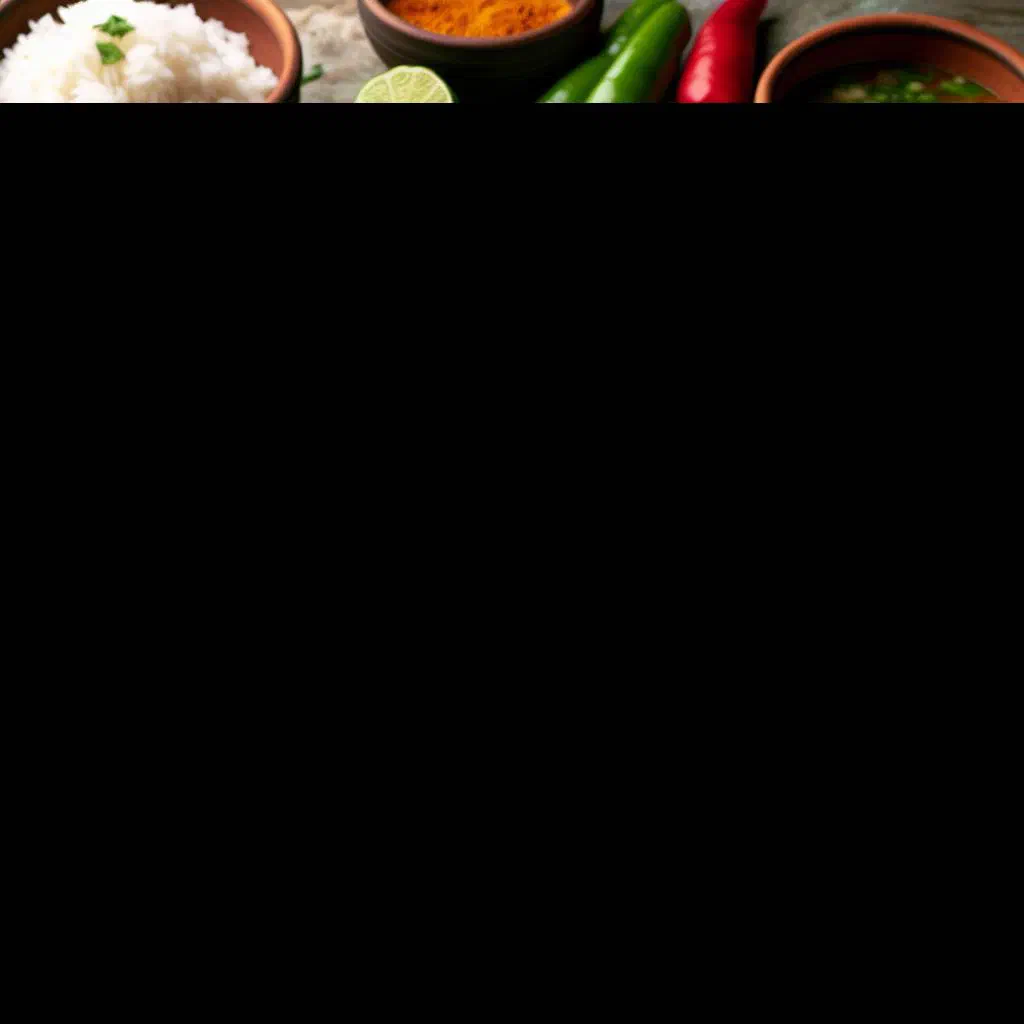 Bolivian guiso de pescado with tender fish fillets in a tomato and pepper sauce