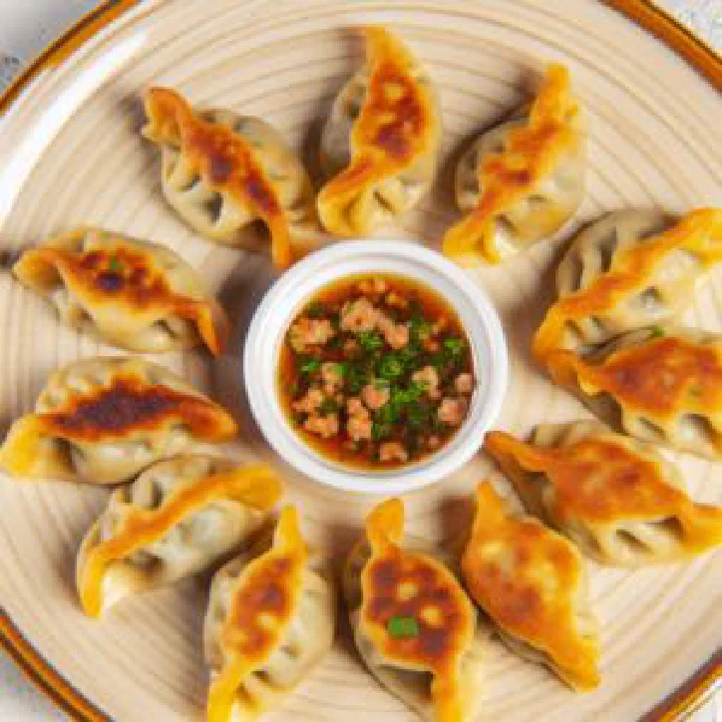 Golden baked Buranija pastry filled with mixed vegetables