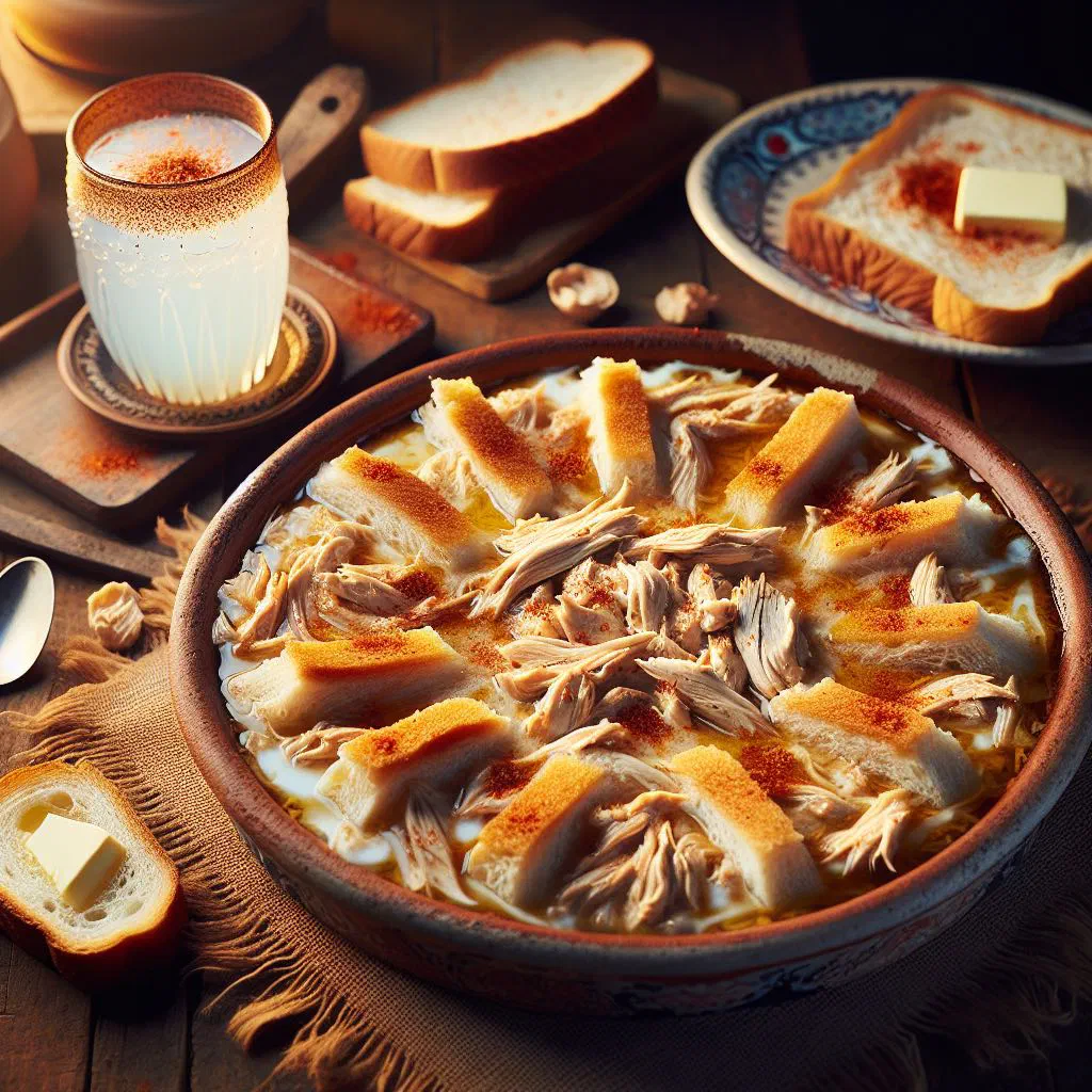Golden baked Bosnian tirit pita cut into slices