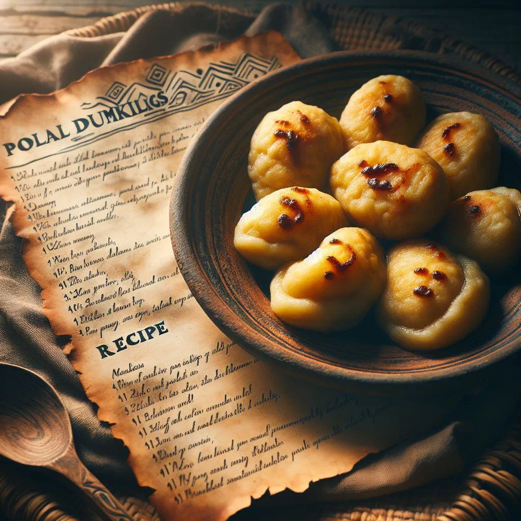 Soft maize dumplings arranged on a plate with a pat of butter