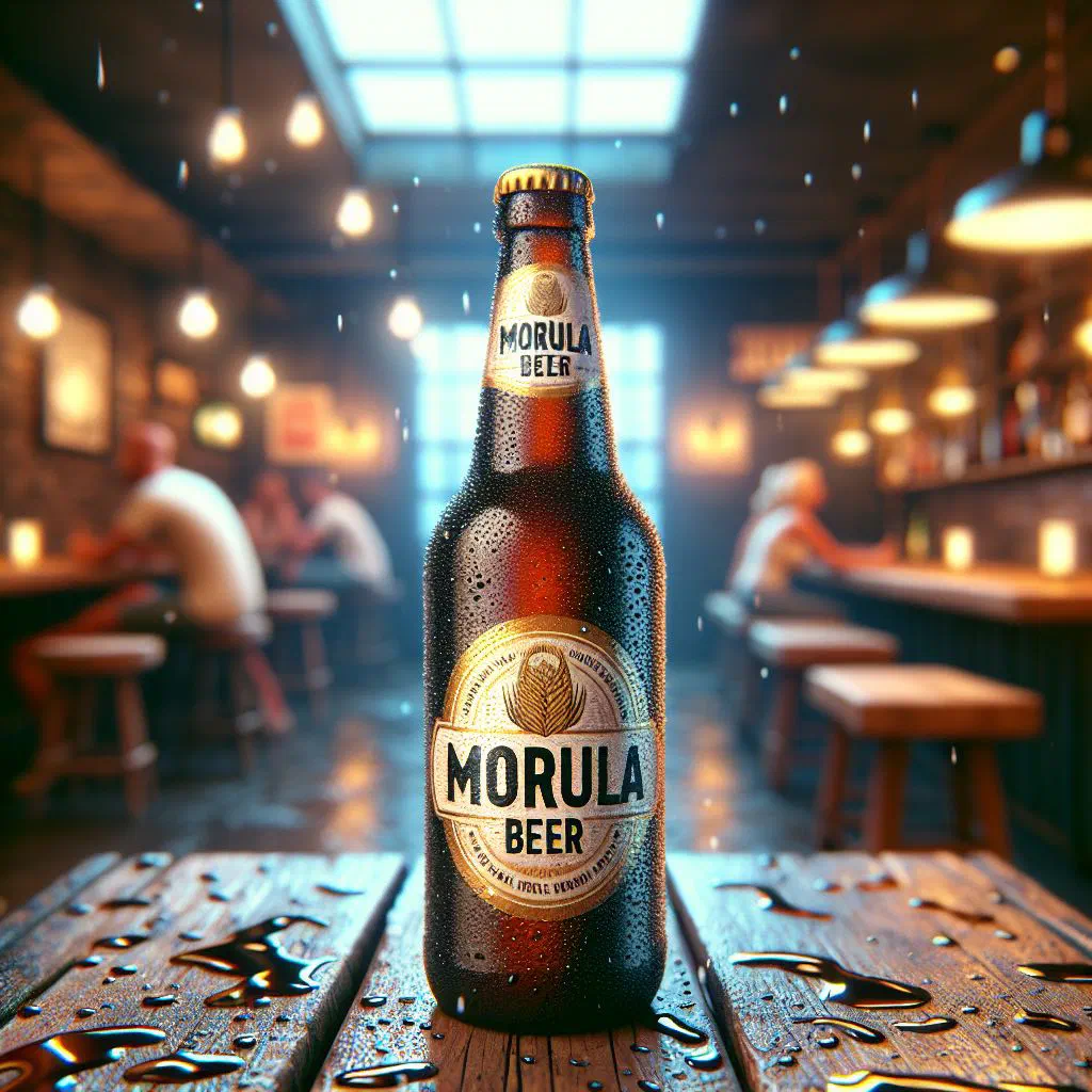 Freshly brewed morula beer served in a traditional pot
