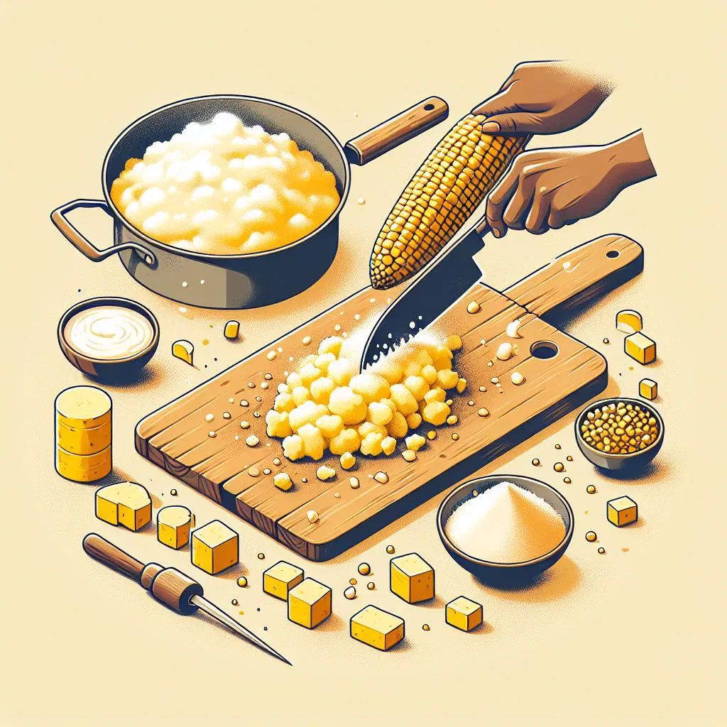 A bowl of creamy white mealie meal pap served warm