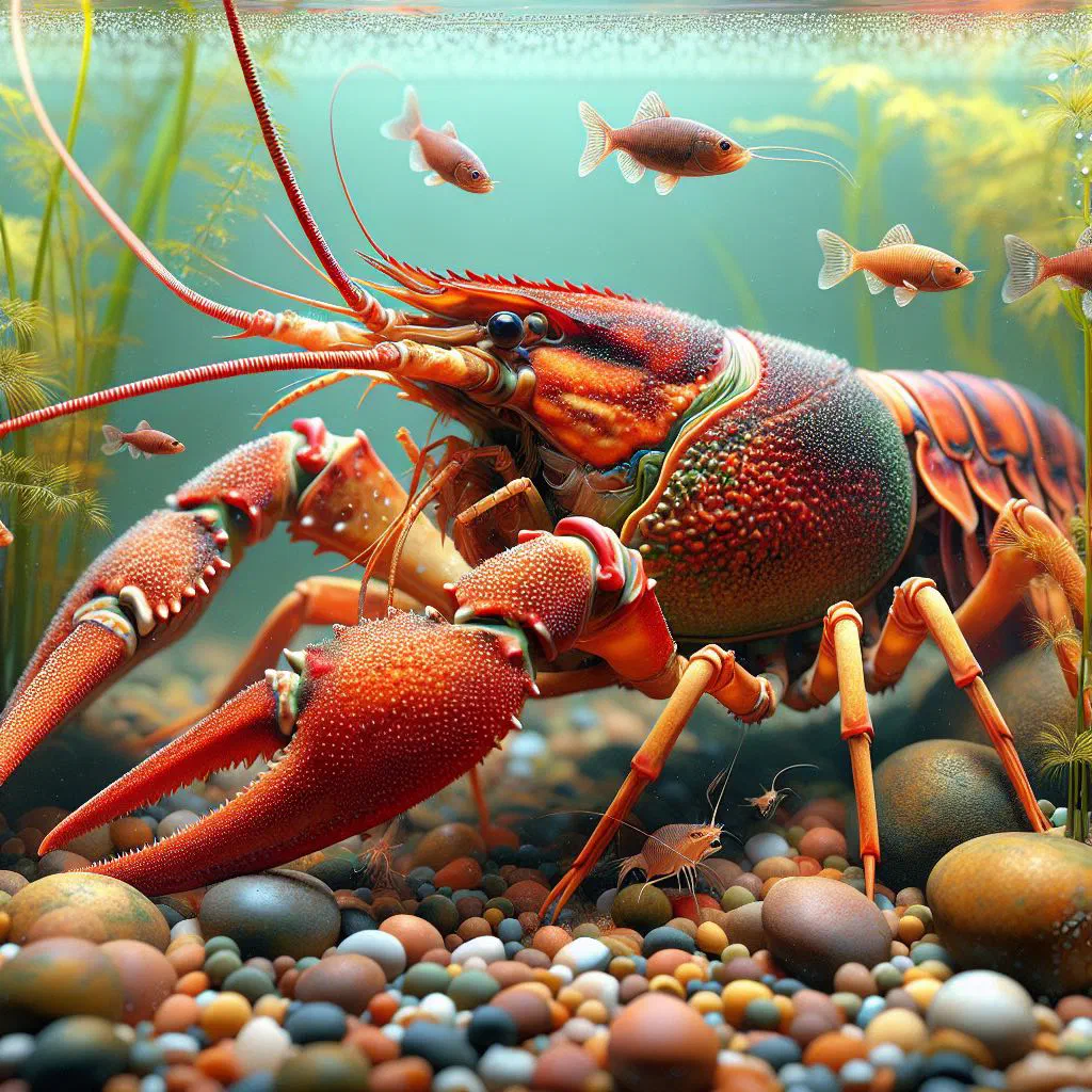 Mala crayfish in a fiery red sauce with dried chillies and Sichuan peppercorns