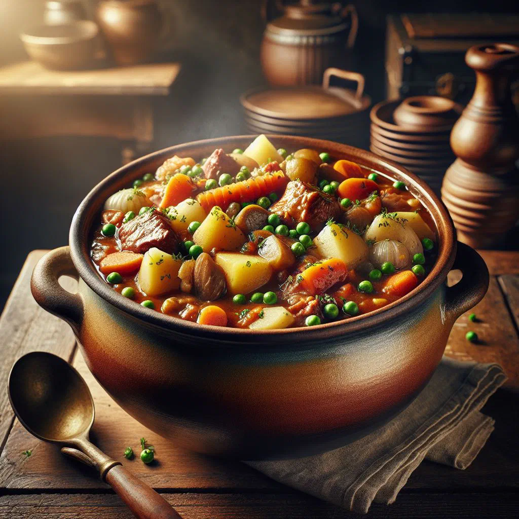A bowl of Colombian ajiaco with chicken, potatoes, corn, cream and capers