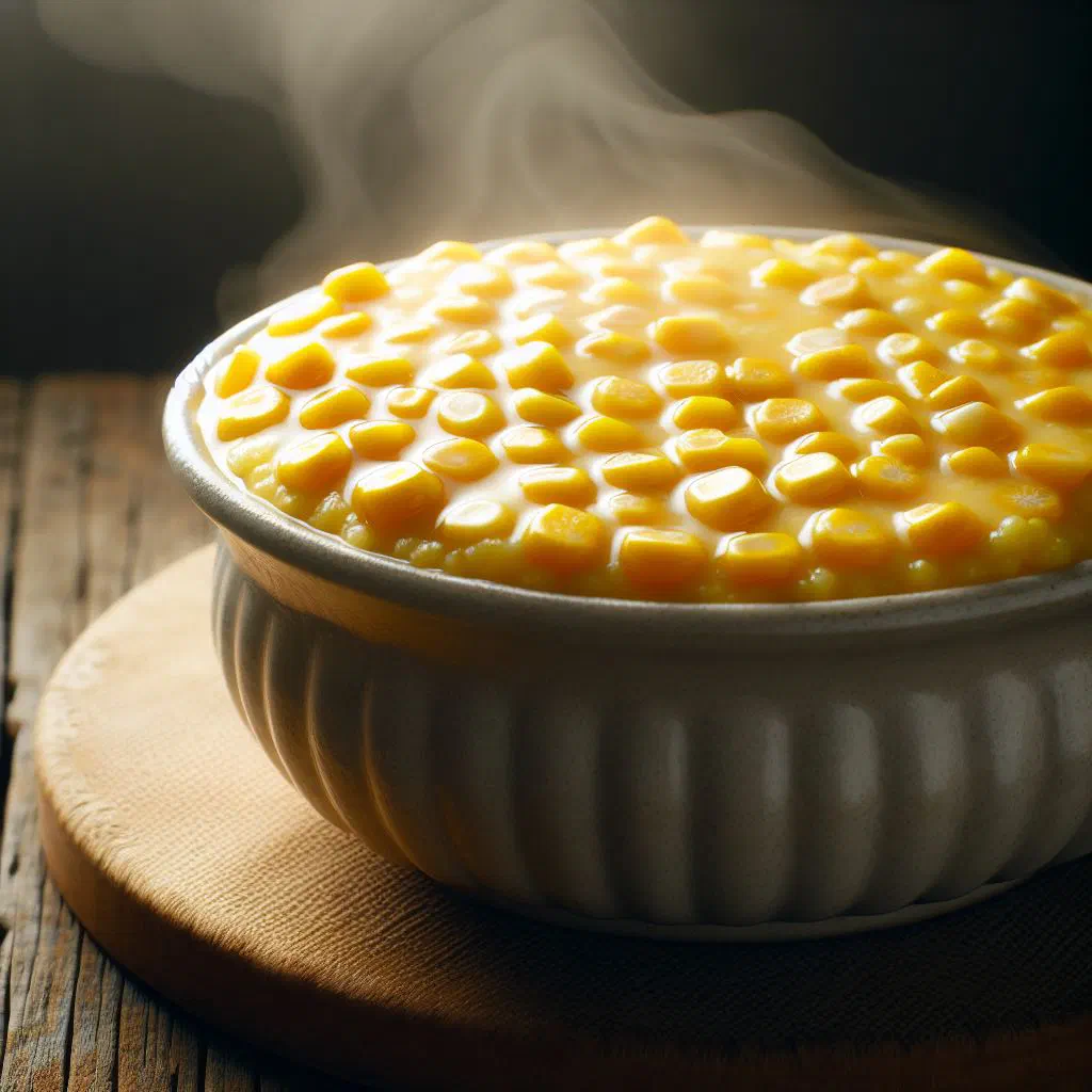 Creamy Comorian corn pudding served in a small dish