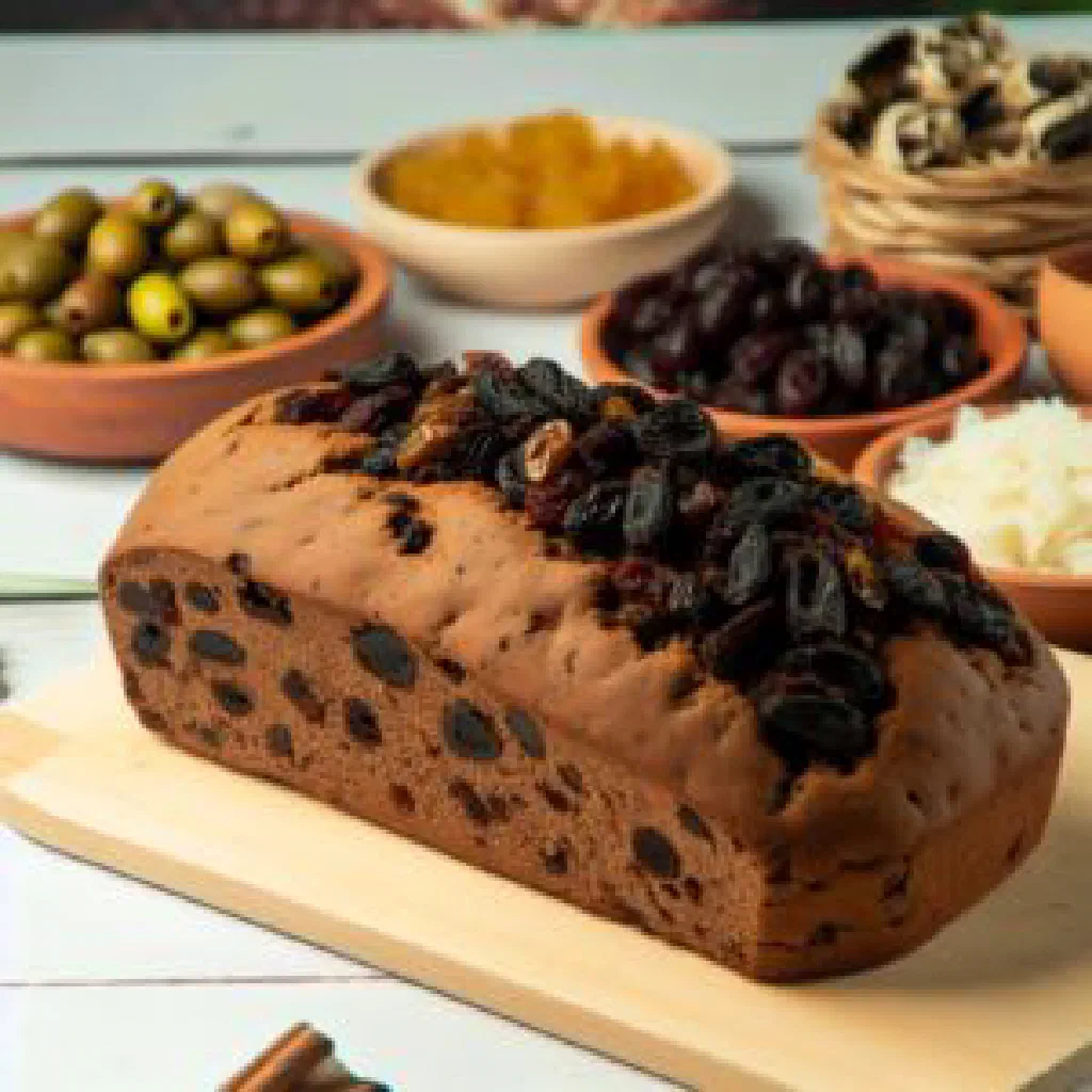 Sliced Pan Bon loaf studded with dried fruit