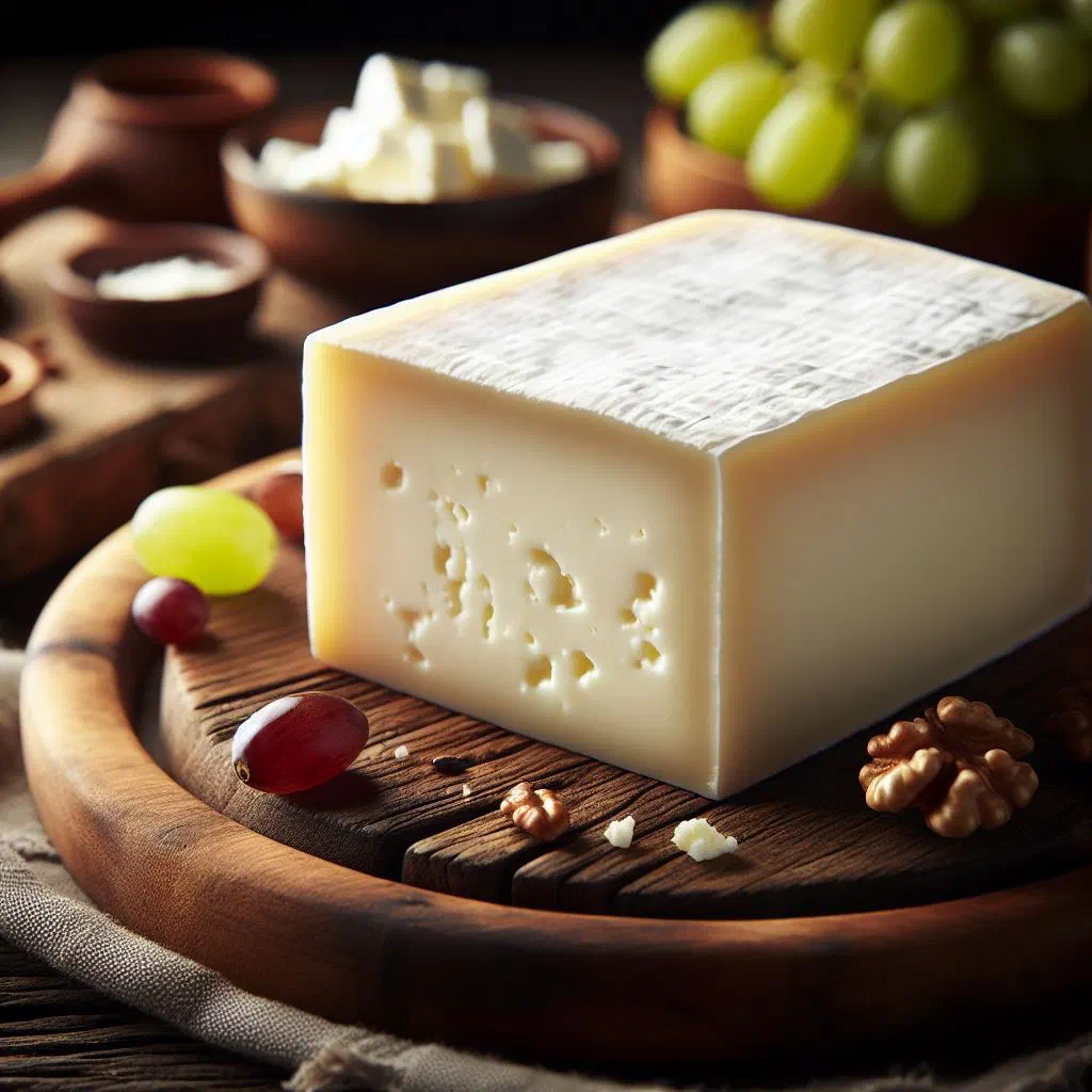 Slices of fresh Turrialba cheese served with vegetables and tortillas