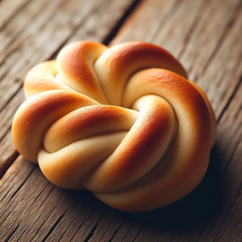 Golden Croatian klipići stuffed dough parcels on a wooden board