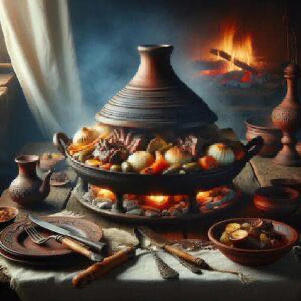 Croatian peka of slow-roasted meat and vegetables under a cast-iron bell