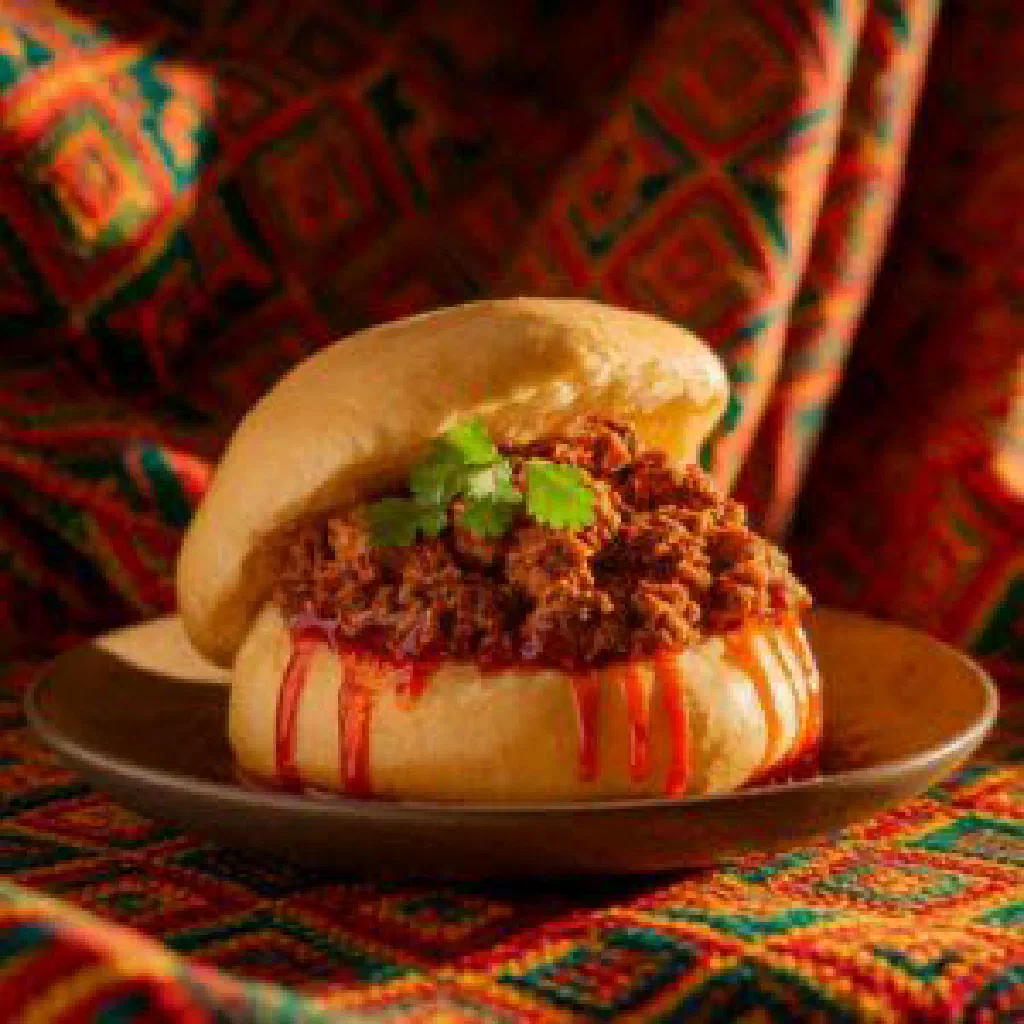 Savoury spiced buns served with a cup of aromatic Qaxwo coffee