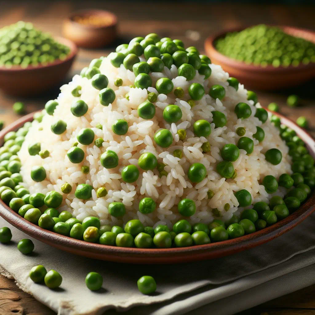 Dominican moro de guandules rice with pigeon peas and fresh coriander