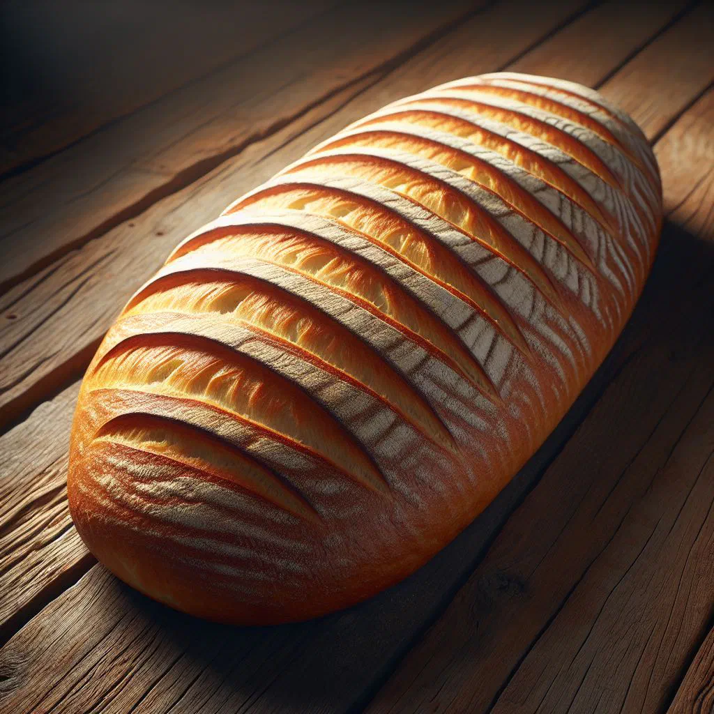 Freshly baked pan de agua loaves with a crisp golden crust