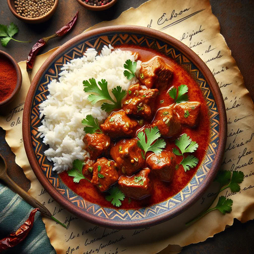 Tender beef simmered in a spiced tomato and pepper creole sauce