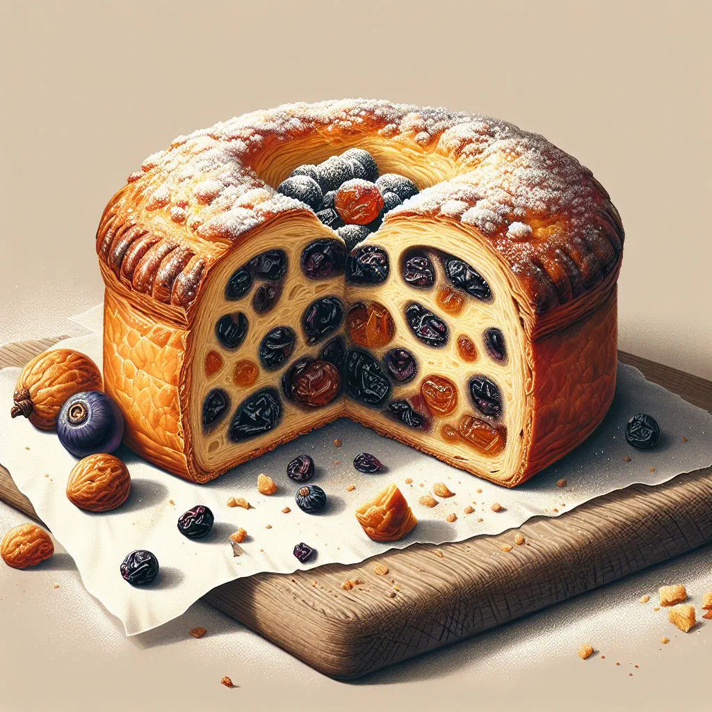 Golden Eccles cakes with a flaky pastry crust and dried fruit filling