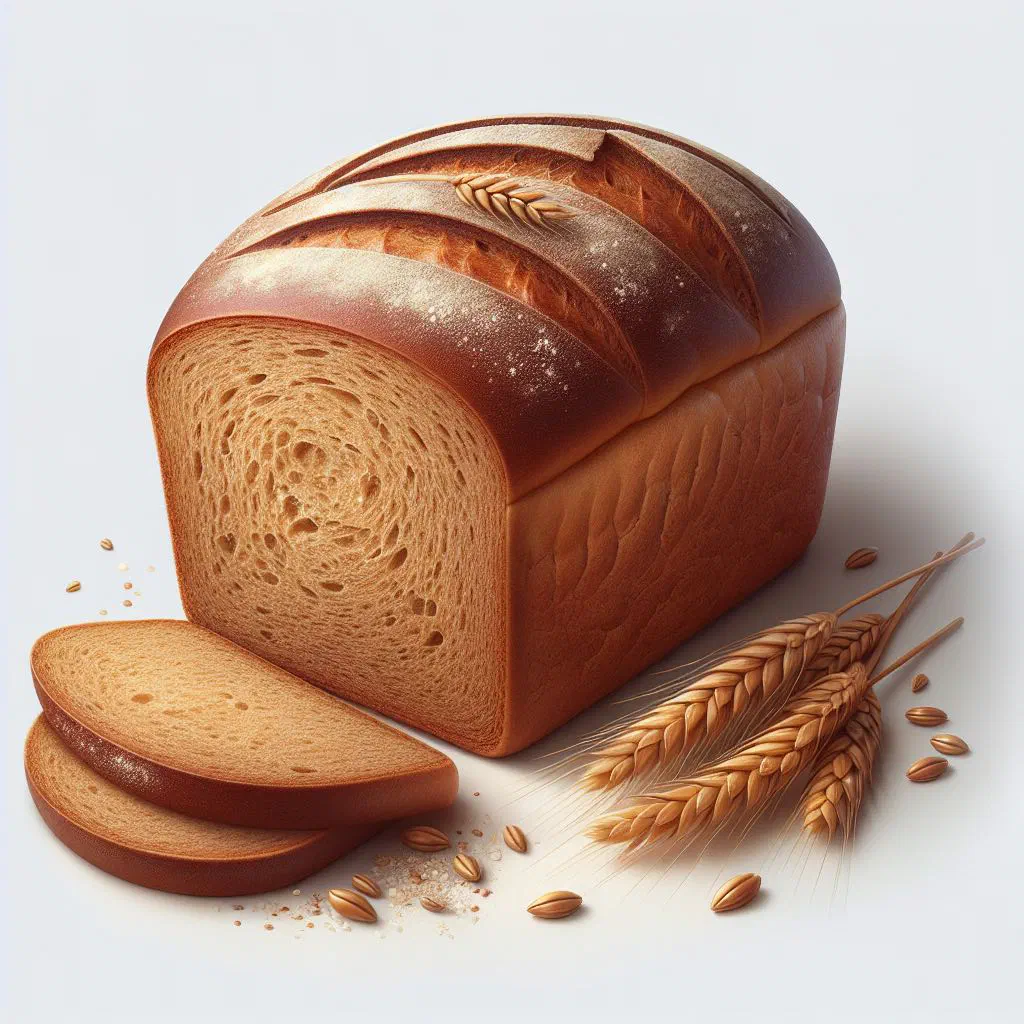 Freshly baked Estonian rye flour loaf with a dark golden crust