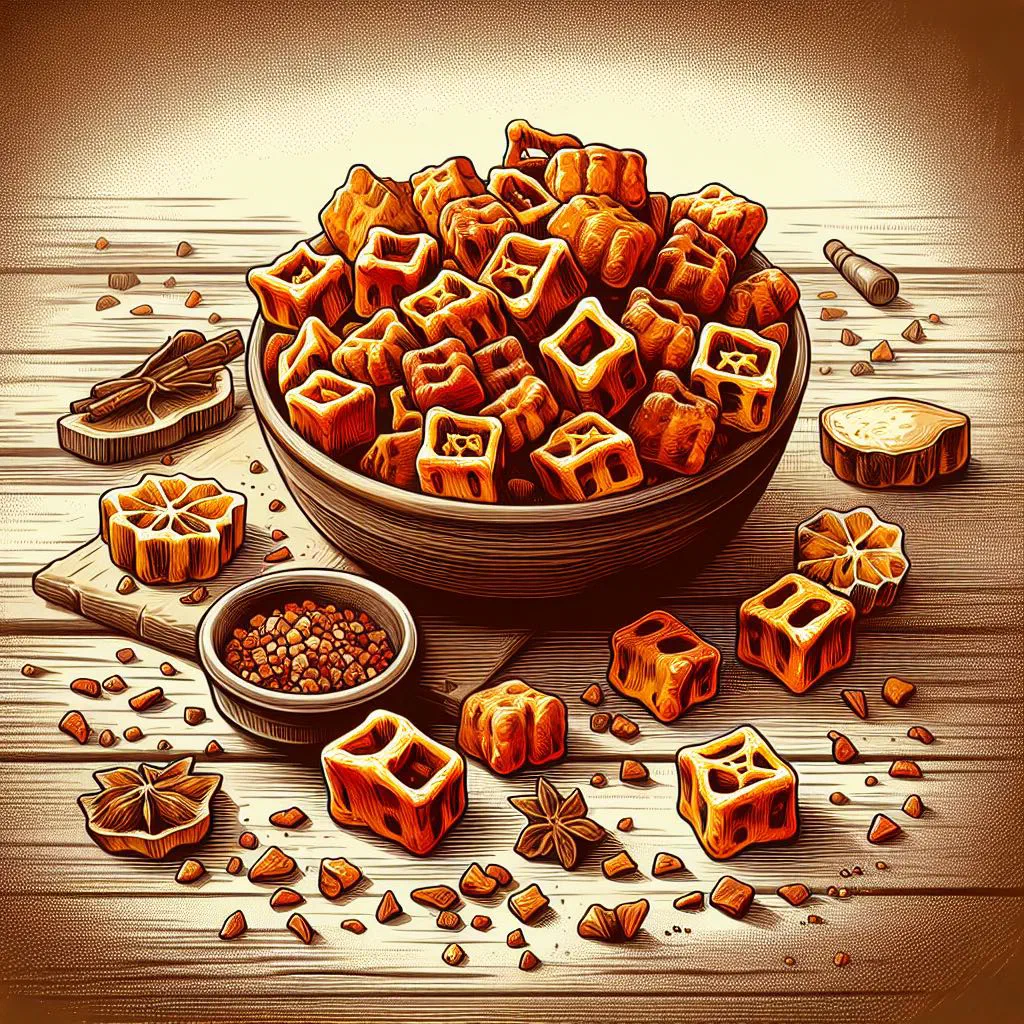 Small golden-brown Dabo Kolo dough bites piled in a bowl