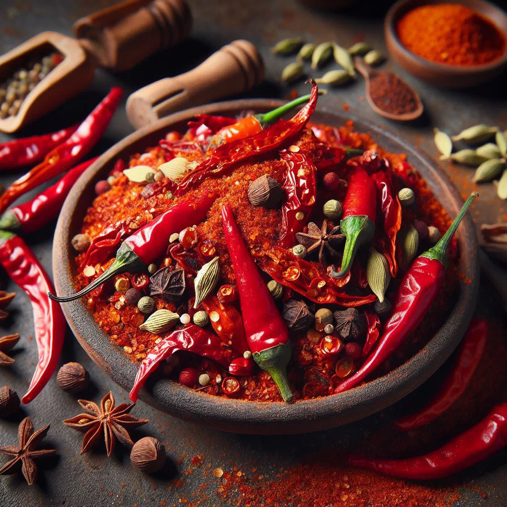 Spicy Ethiopian mitmita beef salad served with injera flatbread