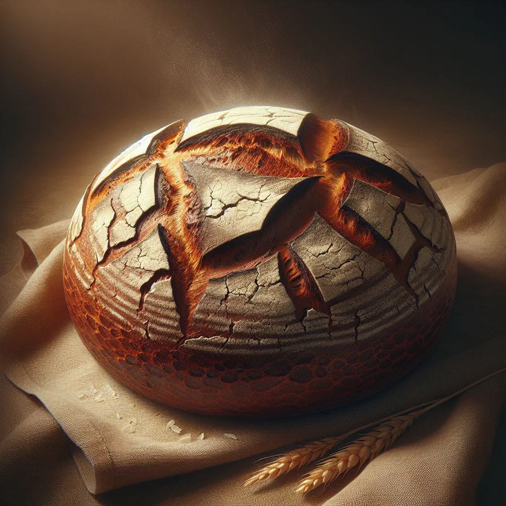 Golden Finnish tray bread cut into rustic squares on a wooden board