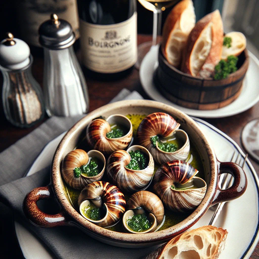 Escargots de Bourgogne baked in shells with garlic and parsley butter