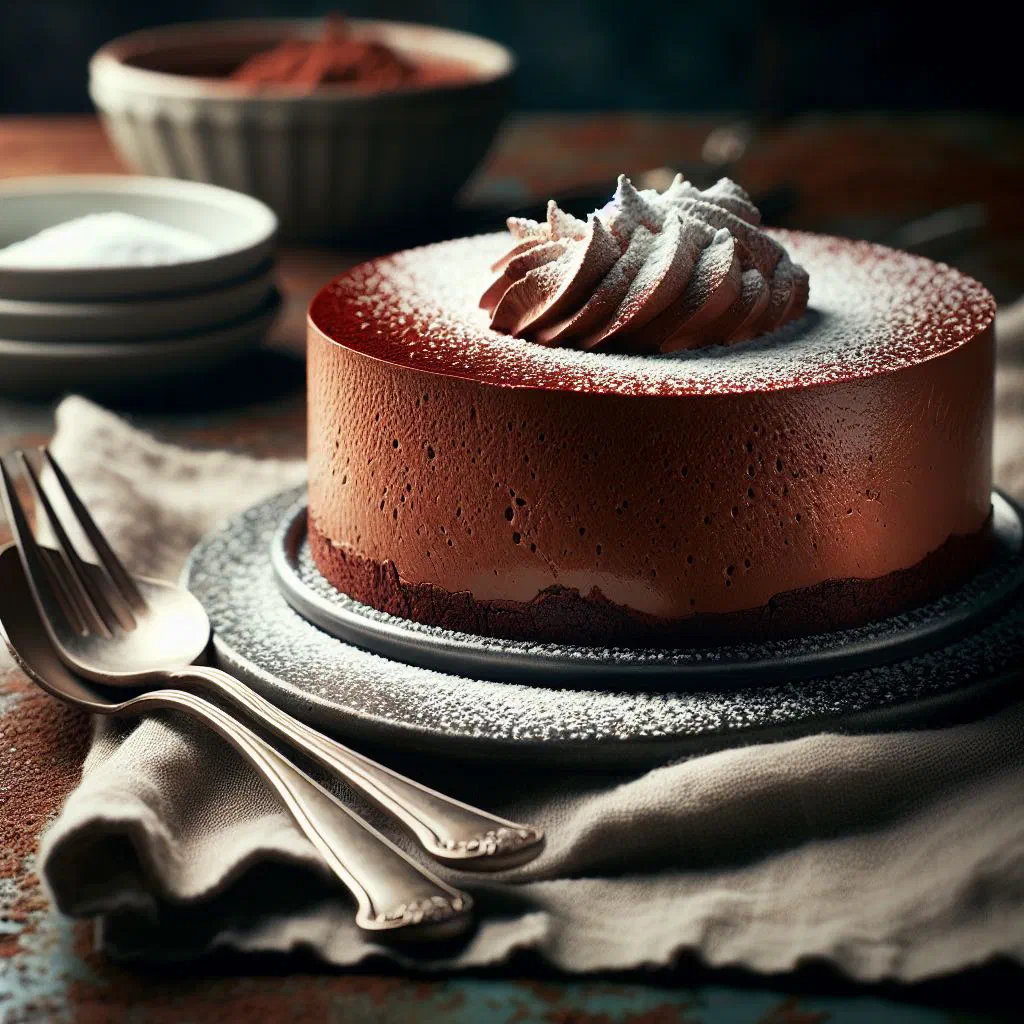 Chocolate mousse served in a glass with grated chocolate on top
