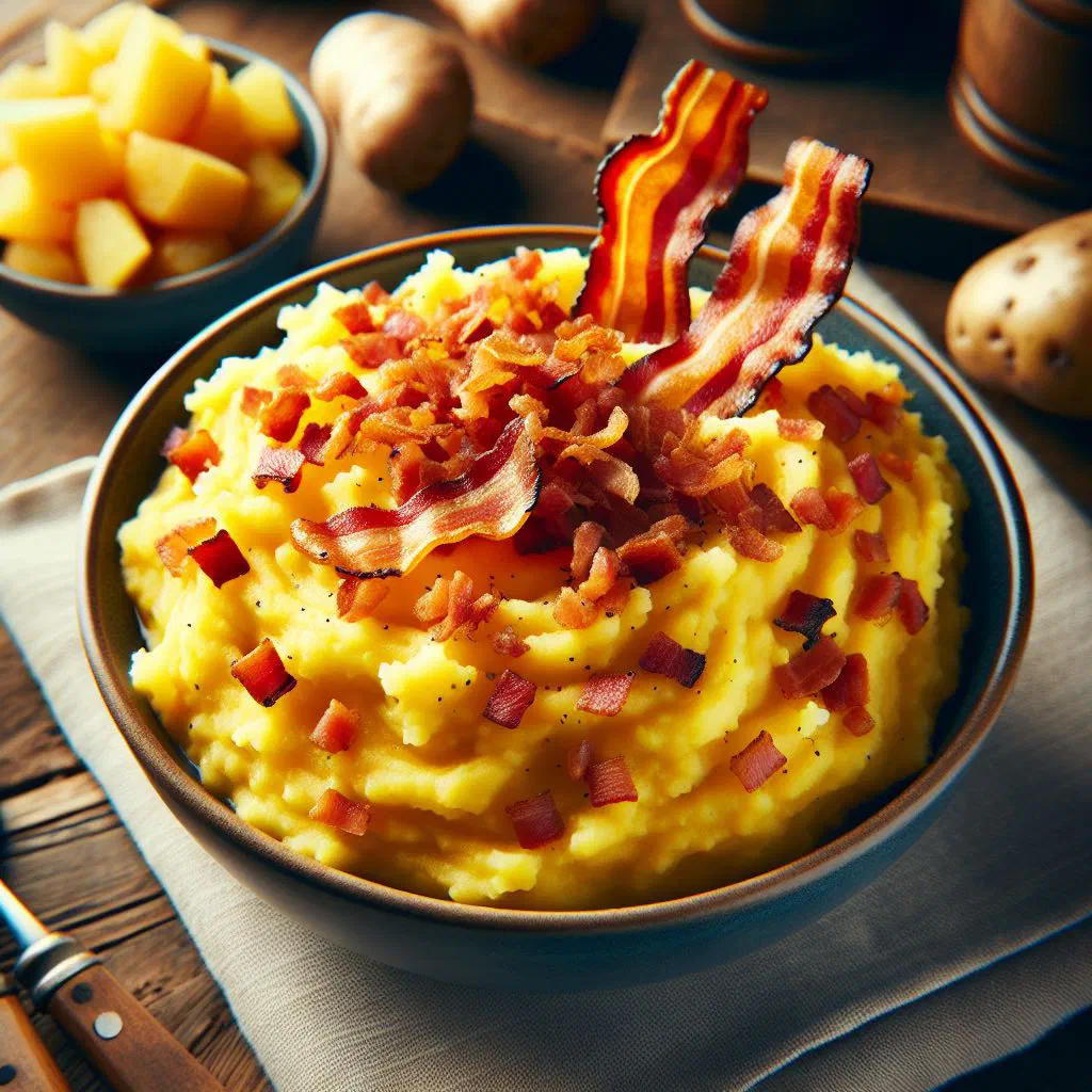 Creamy turnip mash garnished with fresh parsley in a deep bowl