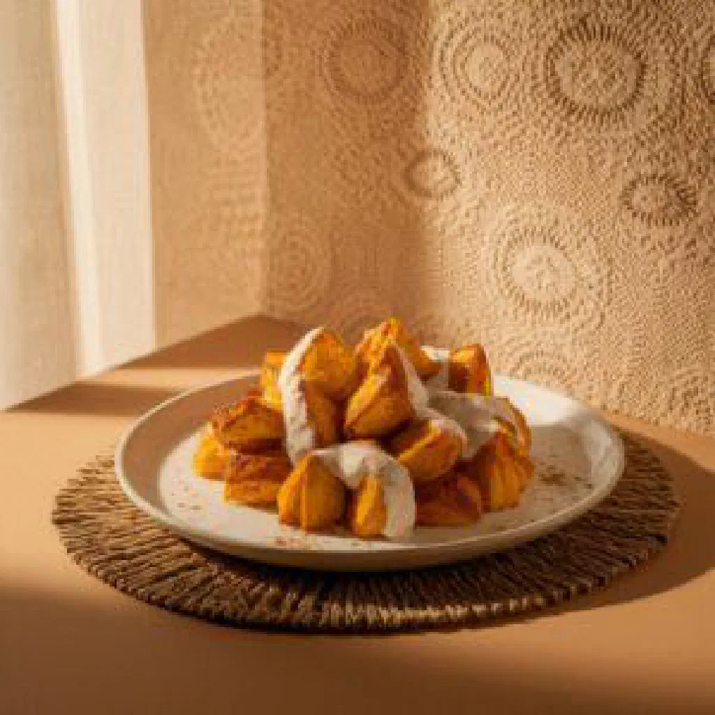 A bowl of creamy cornmeal koko served with coconut milk and fresh fruit