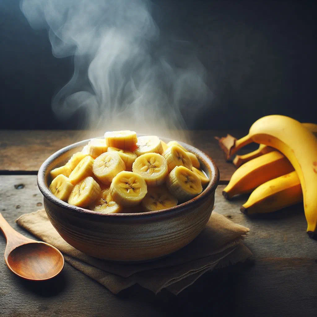 Creamy Haitian banana porridge in a bowl dusted with cinnamon