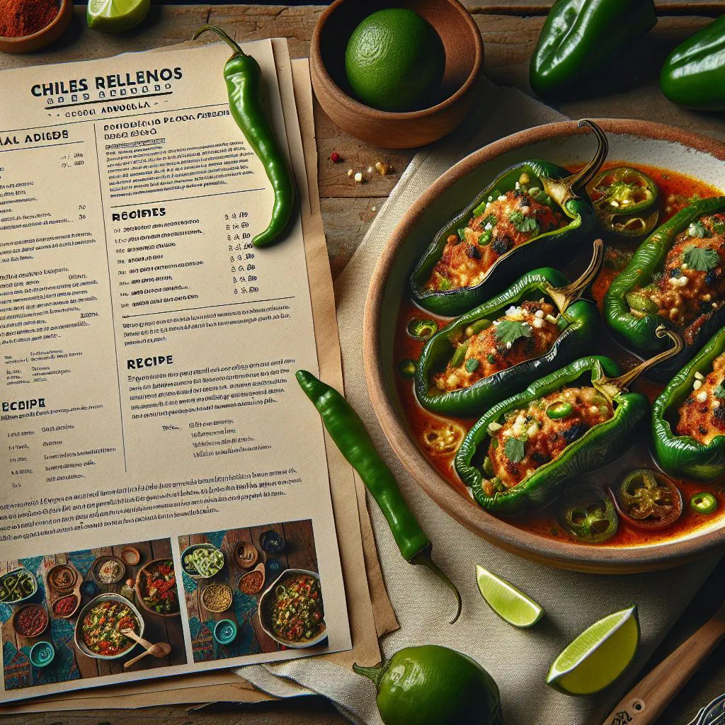 Golden fried stuffed peppers on a plate, garnished with fresh herbs