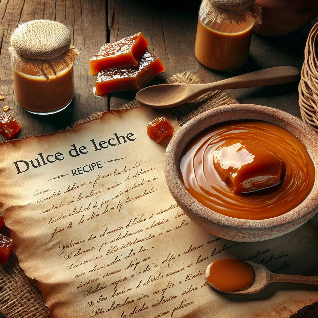 A jar of golden dulce de leche caramel with a spoon