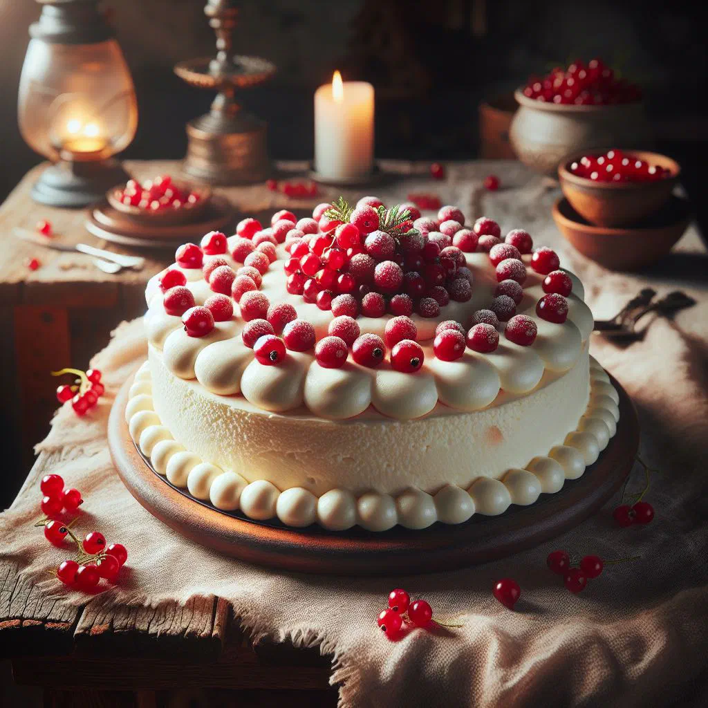 Slice of Icelandic skyr cheesecake with a biscuit base and fresh berries