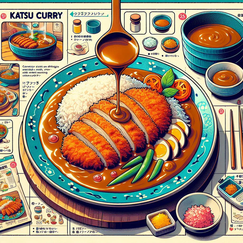 Crispy pork katsu sliced over rice with rich Japanese curry sauce