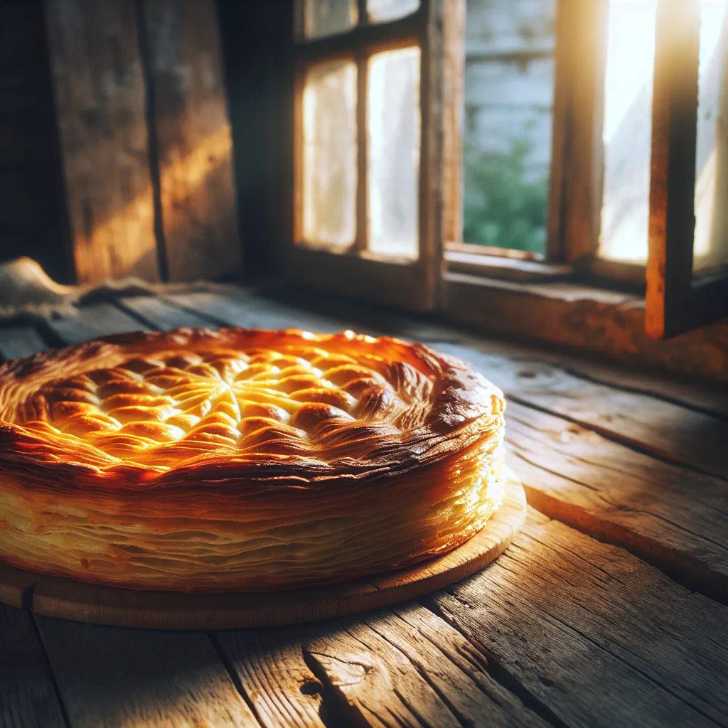 Golden baked Kosovar pite rolls filled with spinach and feta