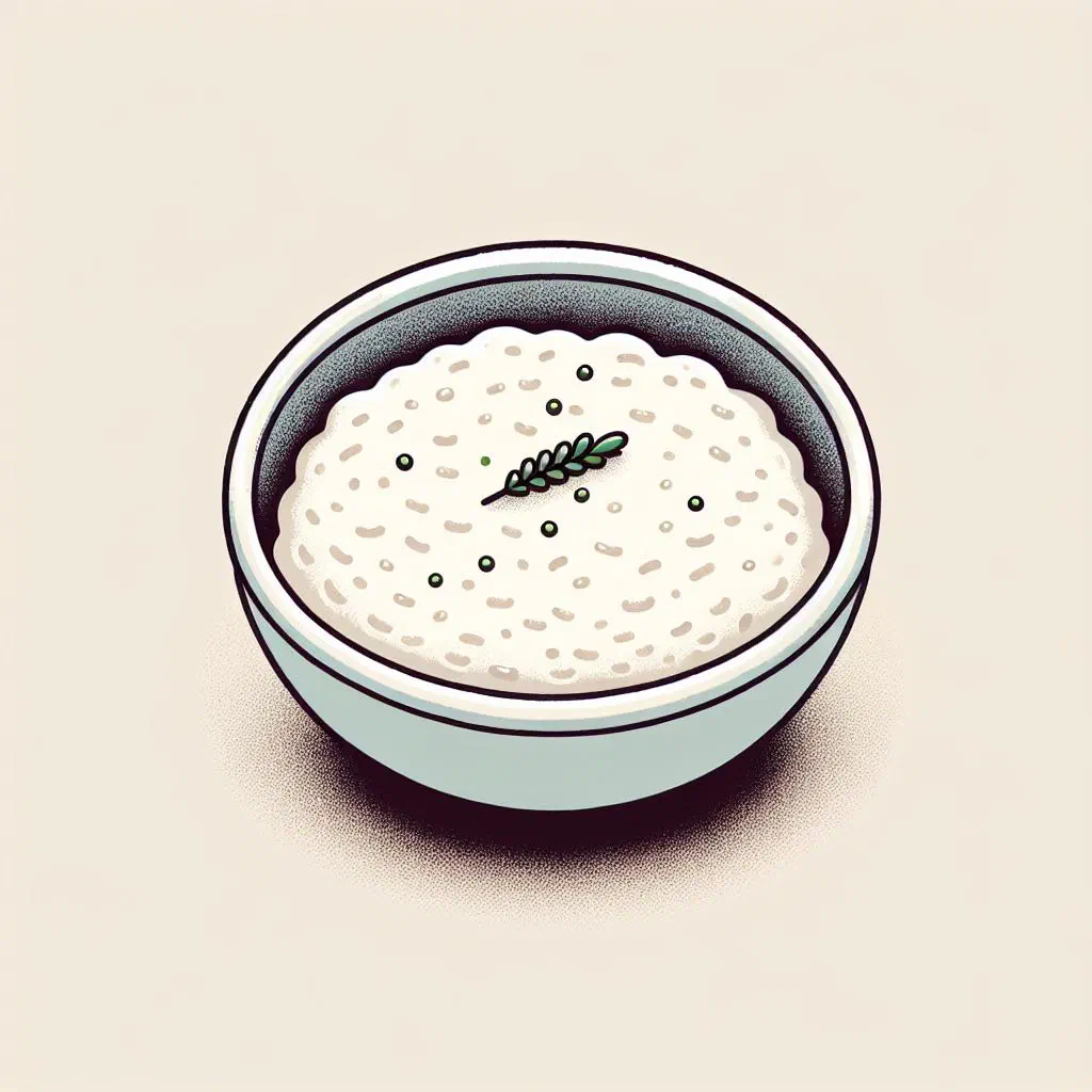 Bowl of crumbly Phuthu maize porridge served as a side dish