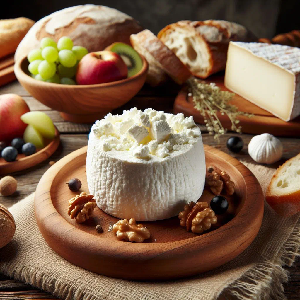 A bowl of fresh Lithuanian curd cheese topped with berries and herbs
