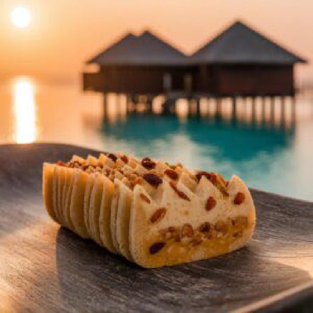 Golden fried zileybi dough balls served with a spicy dip