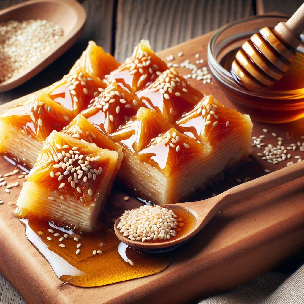 Golden fried Maltese imqaret pastries drizzled with honey