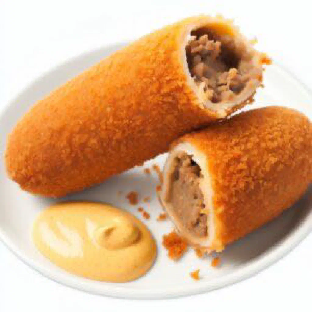 Golden, crispy Kwekkeboom croquettes with a creamy ragout filling