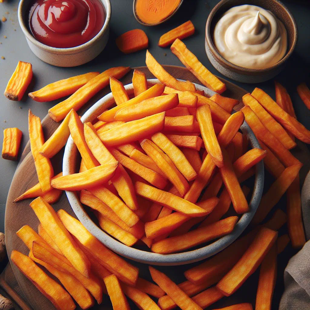Golden, crispy fried yam pieces seasoned with spices