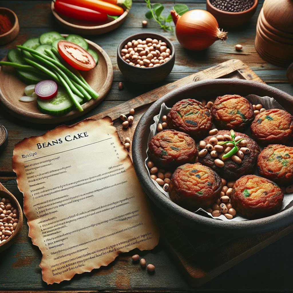 Golden-fried Akara bean cakes served on a plate