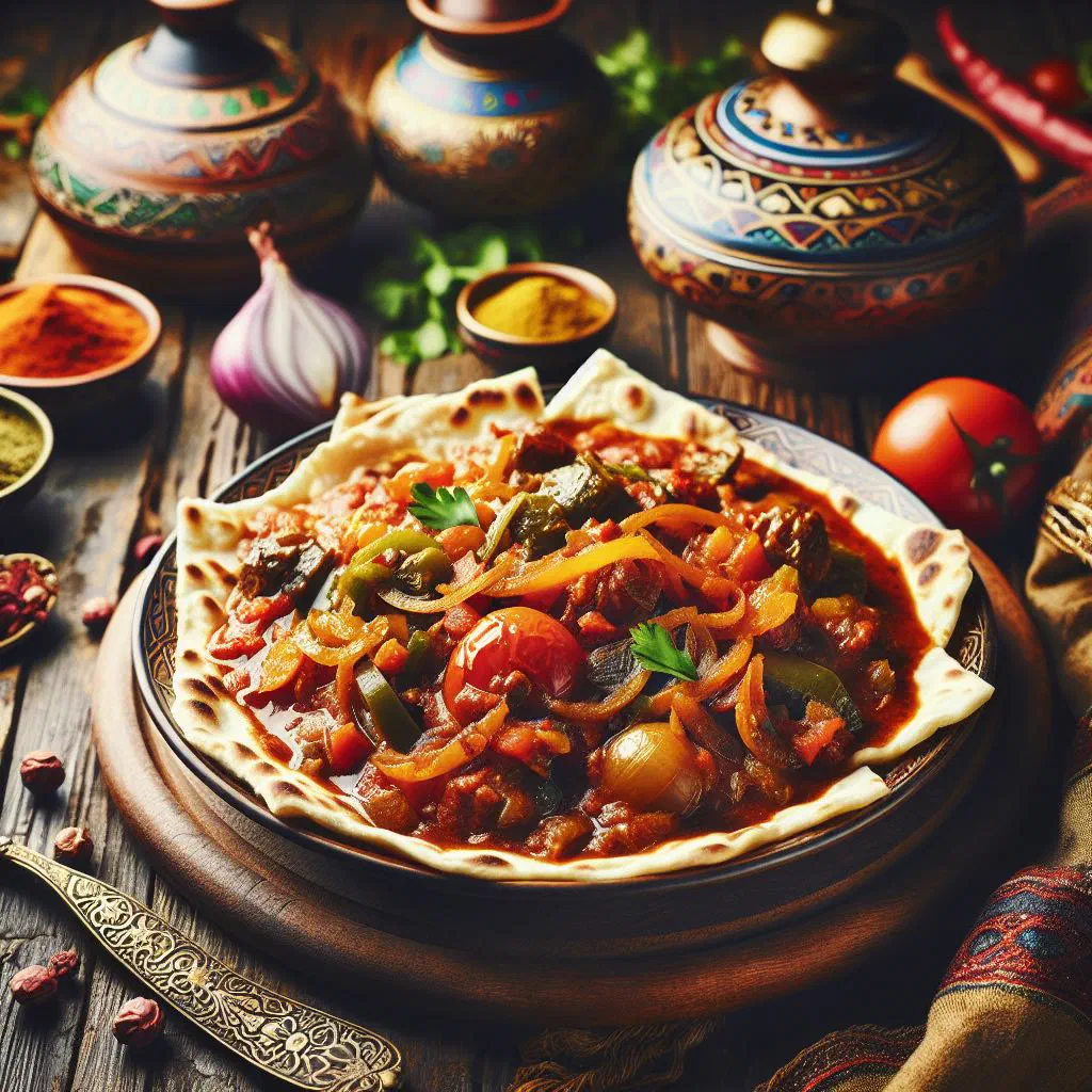 Margoog, an Omani meat and vegetable stew with soft dough pieces