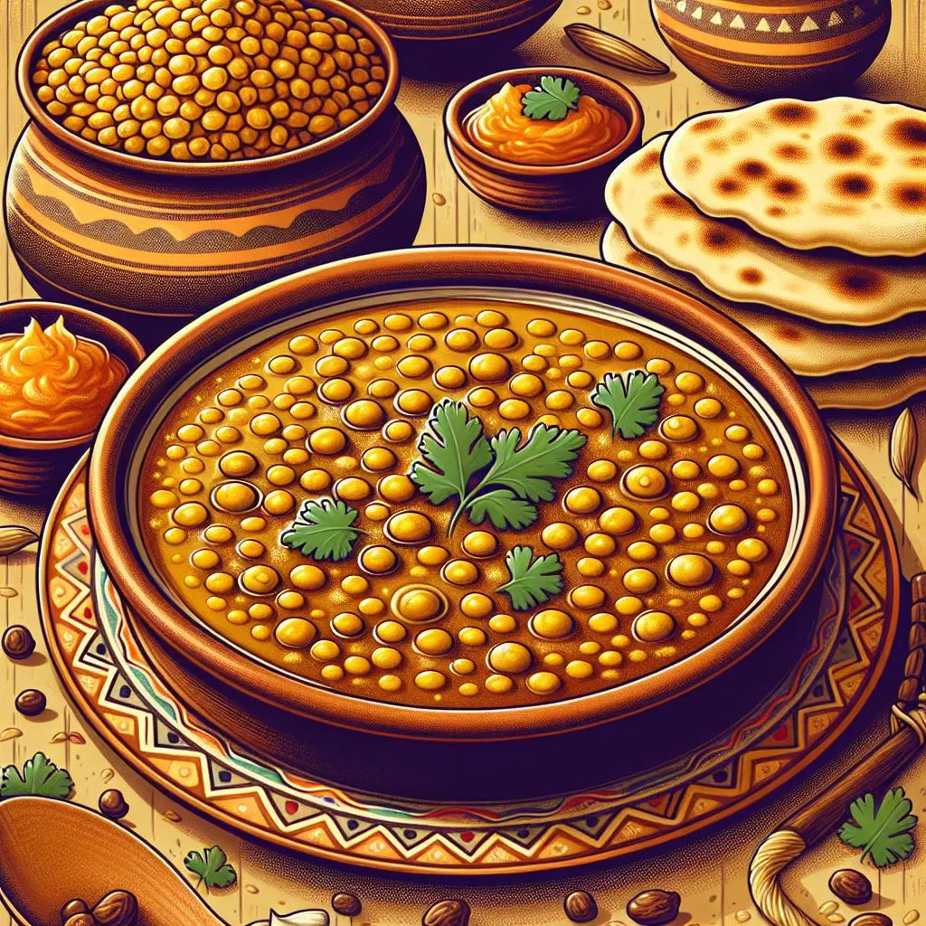 Bowl of Chane Ki Dal lentils garnished with fresh coriander