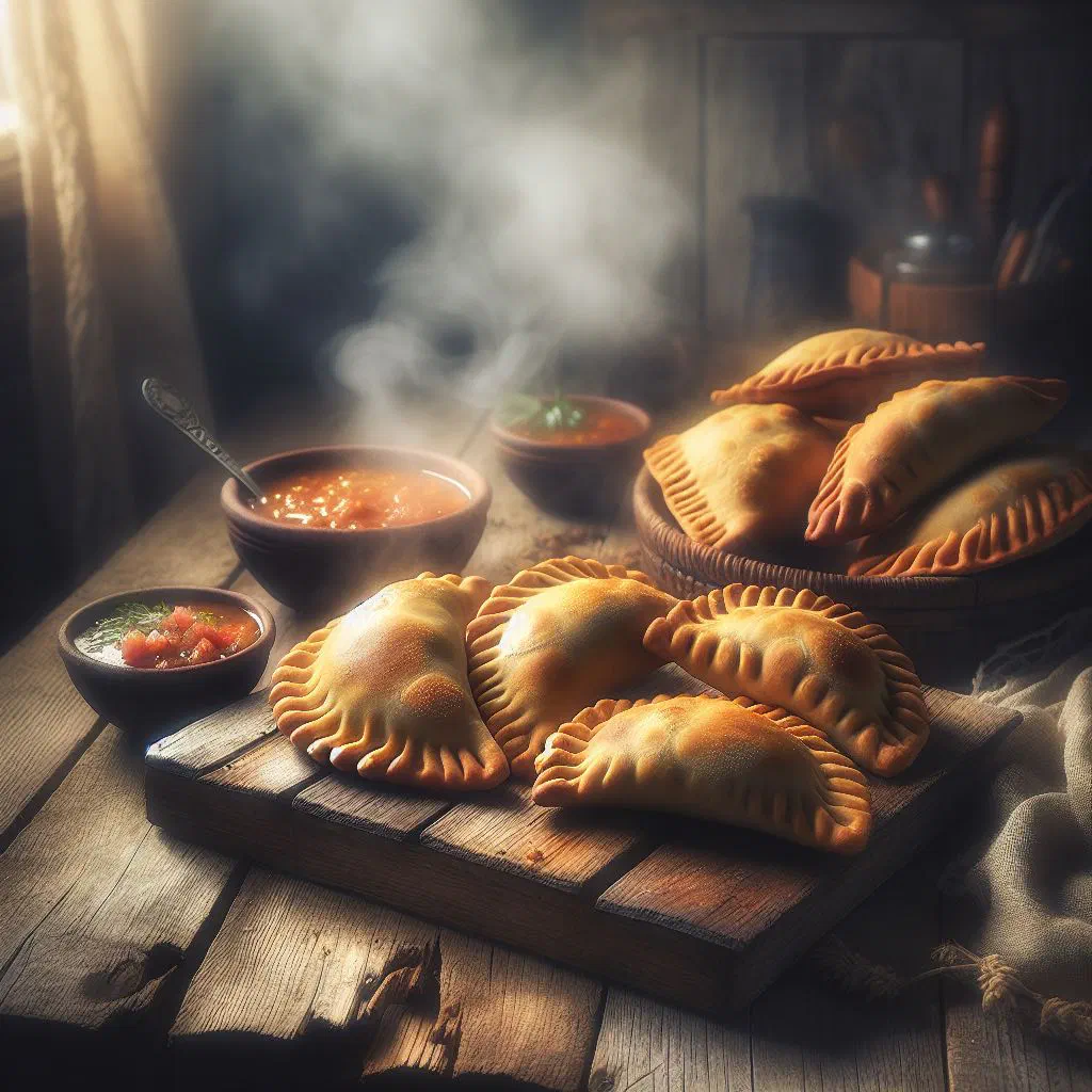 Golden fried Panamanian empanadas with a savoury meat filling